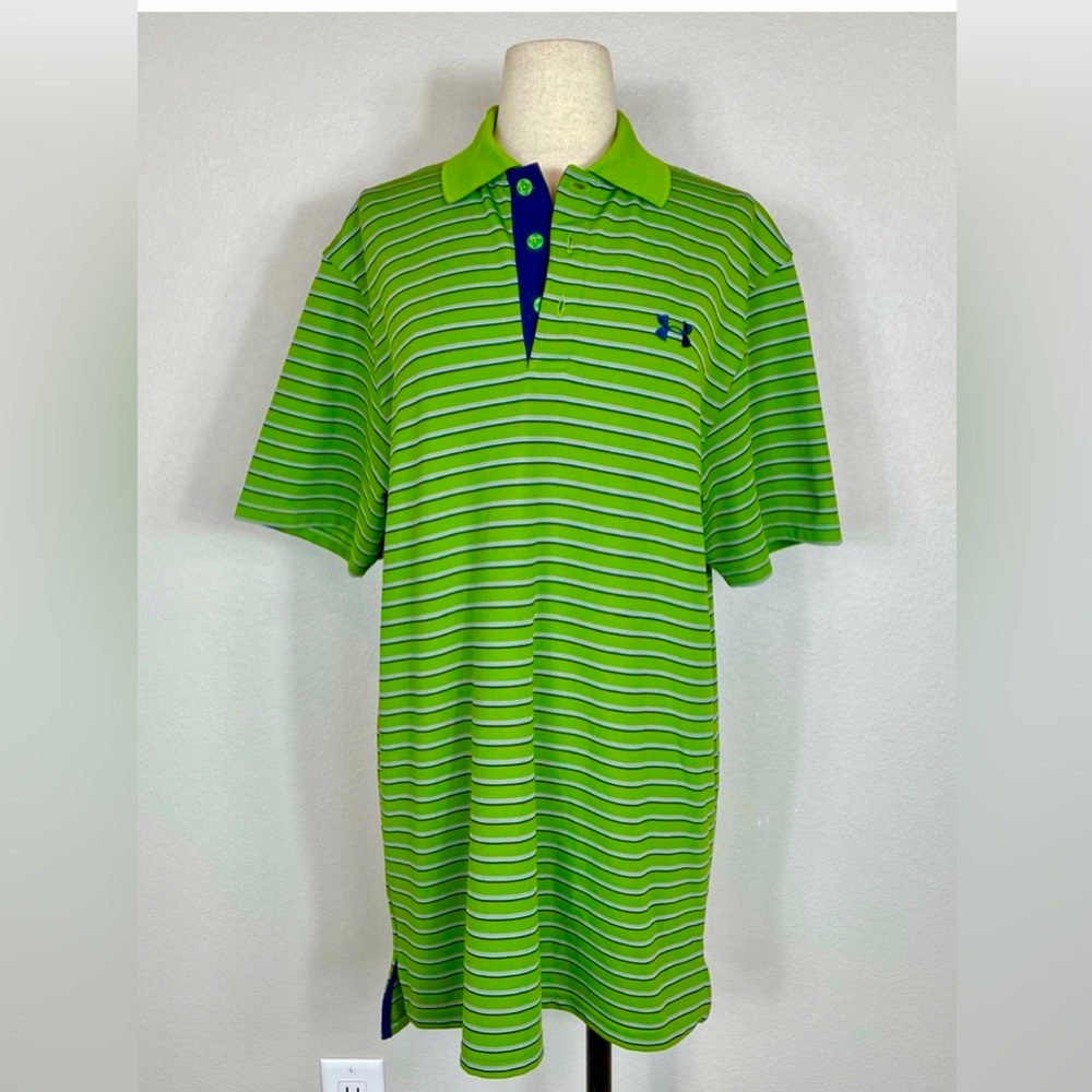 Under Armour mens striped polo